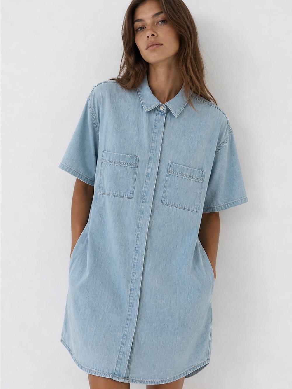 Madewell Chambray Courier Denim Dress